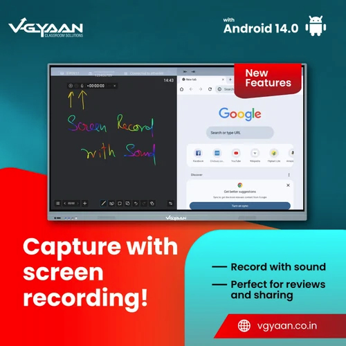 Vgyaan Interactive Flat Panel - Advantage: Enhanced Learning