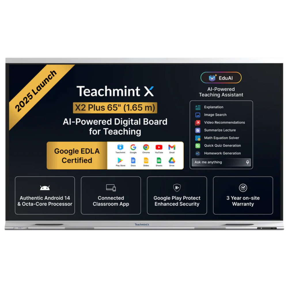 Interactive Flat Panel - Teachmint X - 65 Inch - Advantage: Enhanced Learning