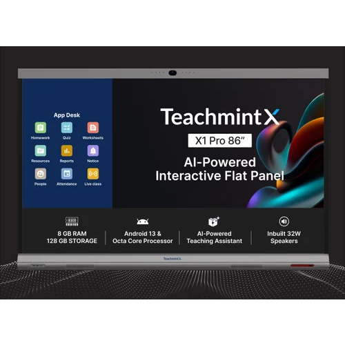 Teachmint X - Interactive Flat Panel - 86 Inch - Advantage: Enhanced Learning