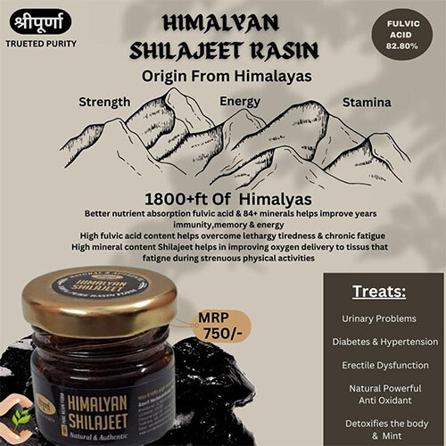 Himalayan Shilajit Resin - Age Group: For Adults