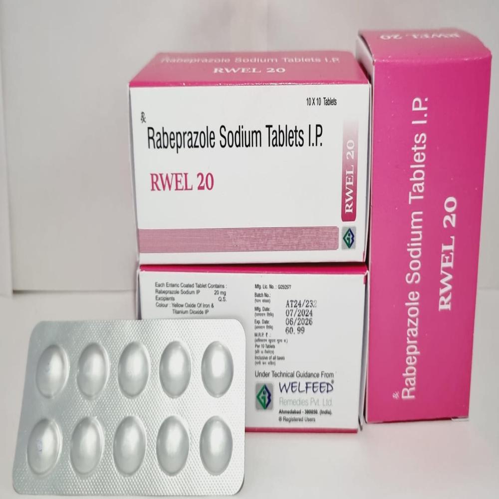 Rwel - 20 Rabeprazole Tablets - Drug Type: General Medicines