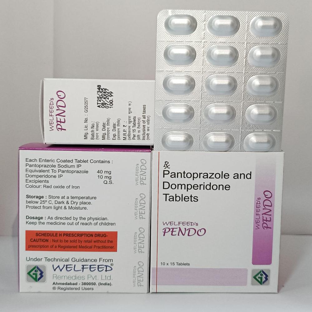 Welfeed's Pendo Pantoprazole And Domperidone Tablets - Drug Type: General Medicines