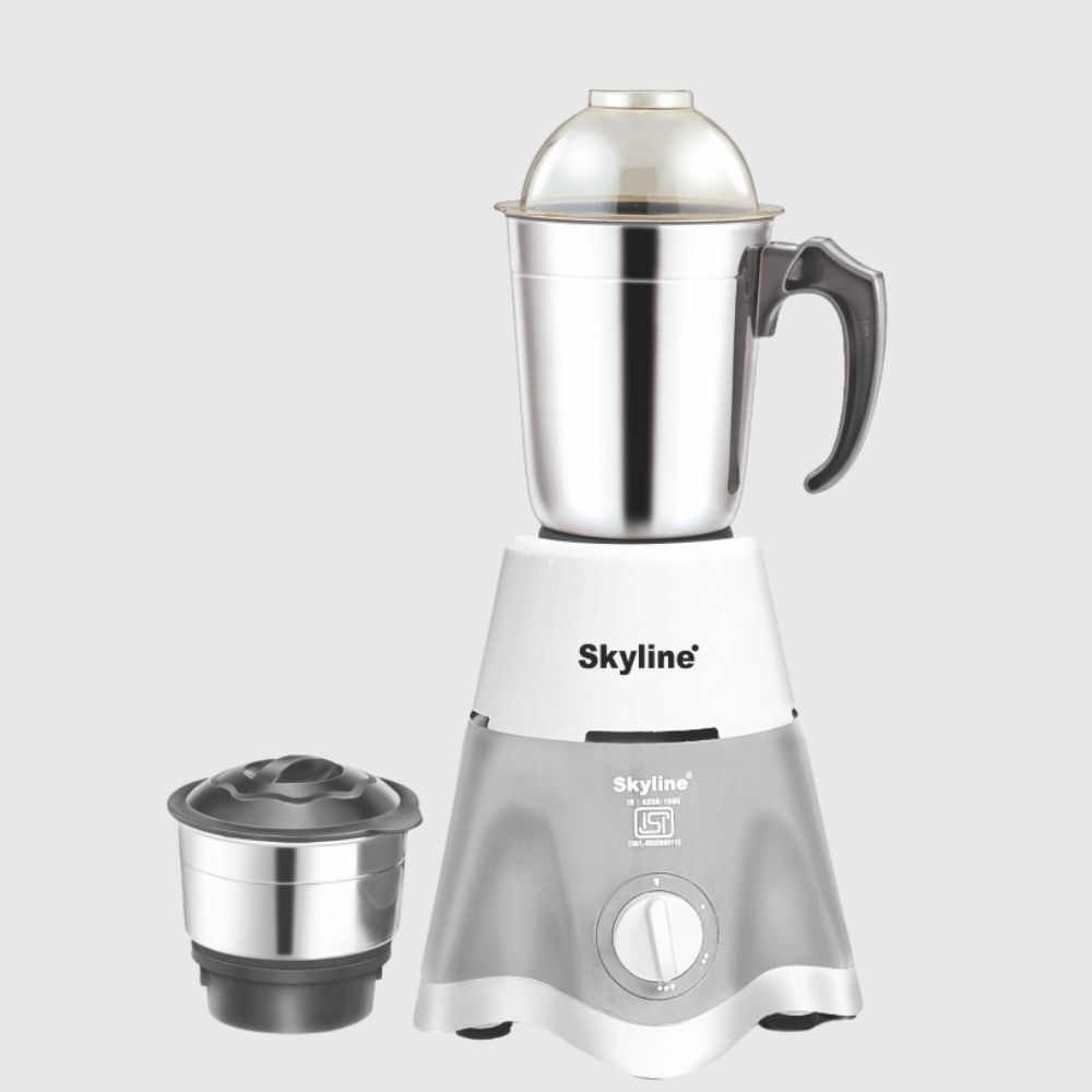 Skyline 550W Mixer Grinder with 2 Stainless Steel Jars | Robust Kitchen Companion