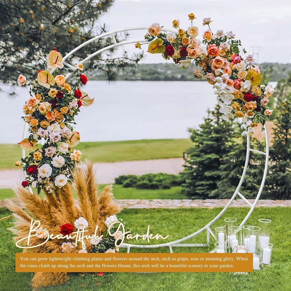 White Double-deck Garden Arch