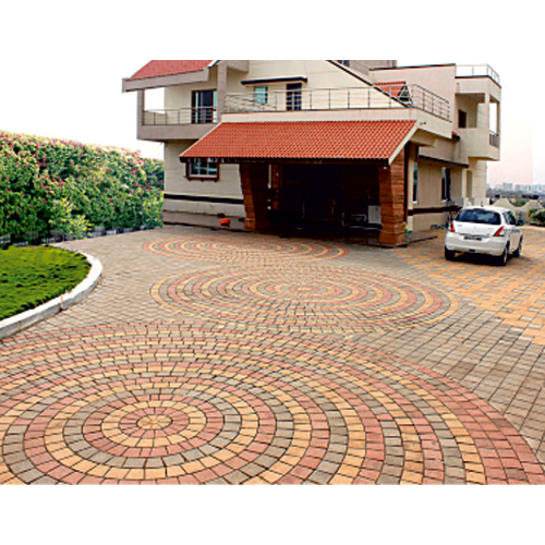 Circular Pattern Flooring Paver Block - Color: Various Available