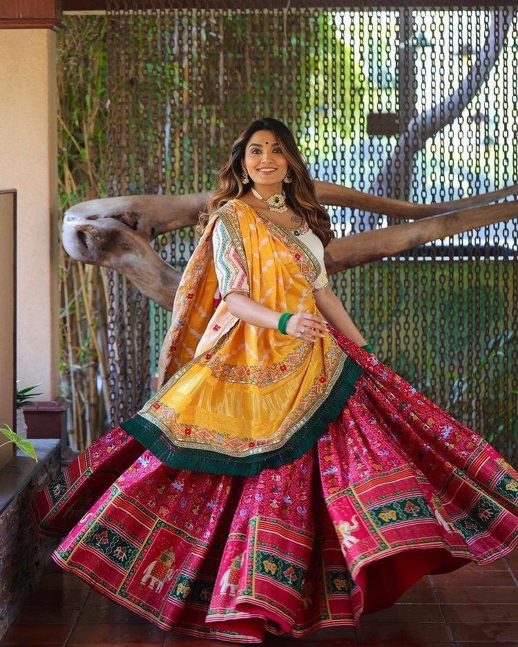 Digital Print Muslin Cotton Lehenga Choli