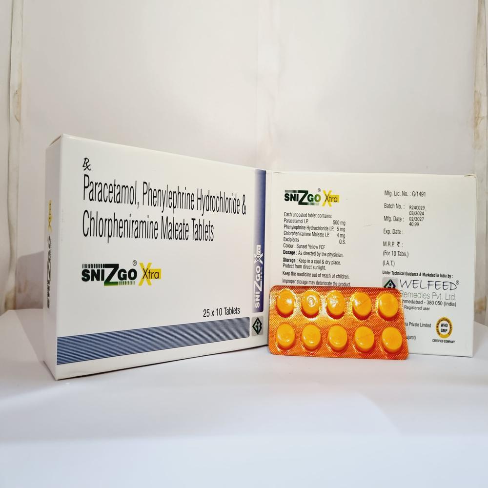 SNIZGO- XTRA Anti Cold Paracetamol