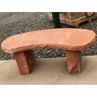 Red Az Sandstone Bench - Design: Plain