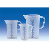 Measuring Beaker - 250 Ml Transparent Pp | High-quality Laboratory Tool With Handle For Accurate Measurements And Easy Pouring