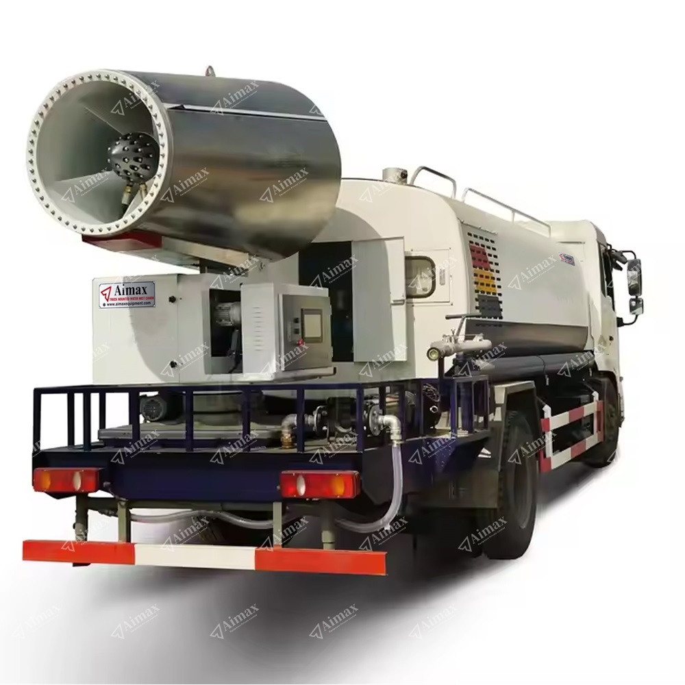 Truck Mounted Mist Cannon Fogger Dust Suppression System - Color: White