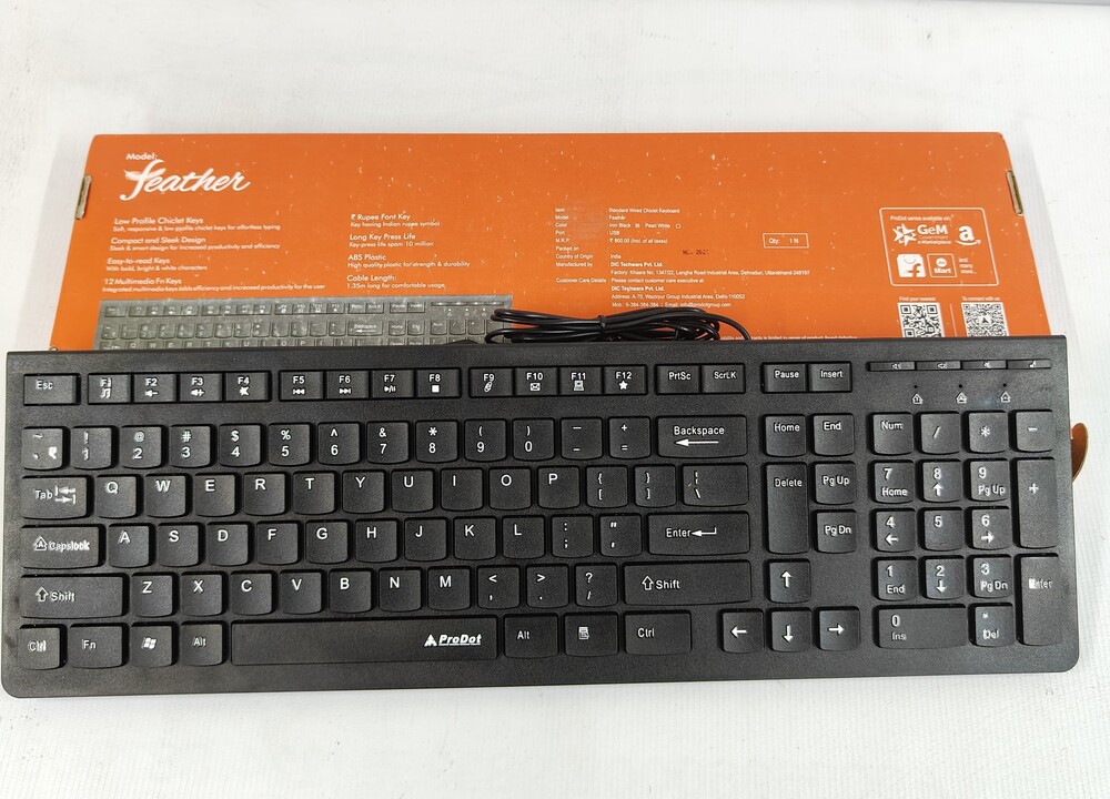Prodot Feather Wired Keyboard