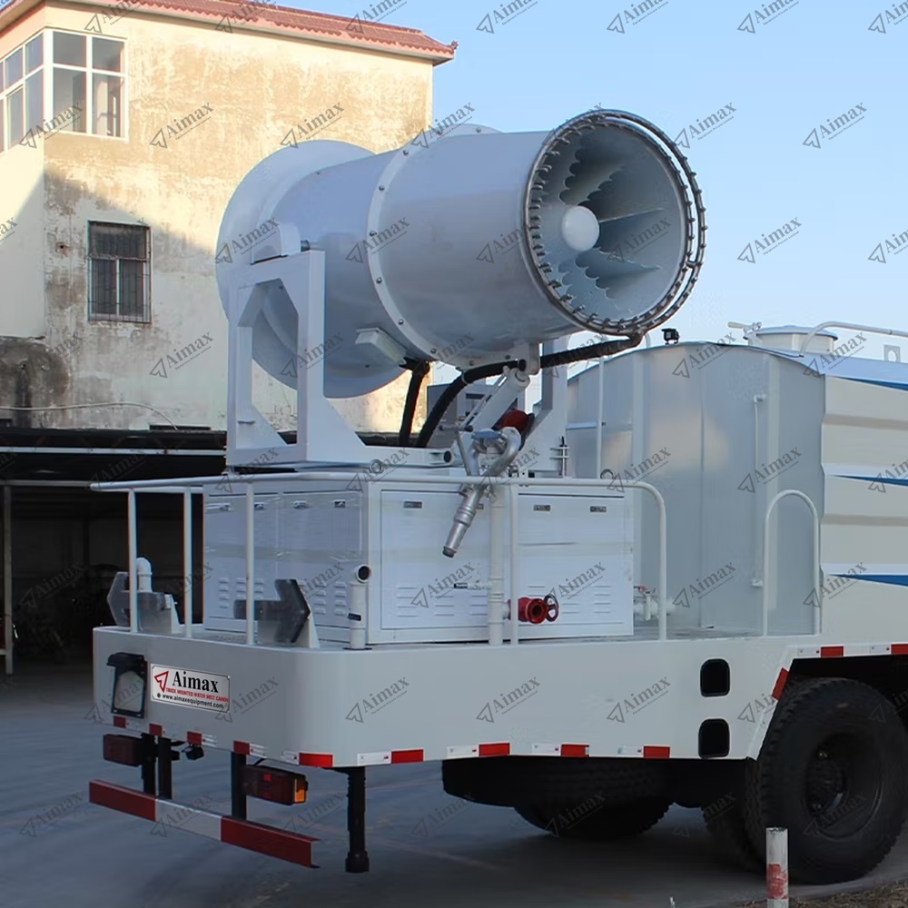 Truck Mounted Mist Cannon Fogger Dust Suppression System - Color: White