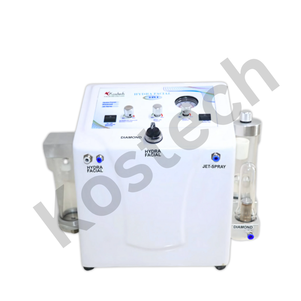 Hydra Facial Diamond Oxyjet Machine 3 In 1 - Color: White
