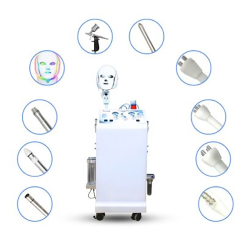 Hydra Facial Mda With  10 In 1 Small Modal Electroporation Machine - Color: White