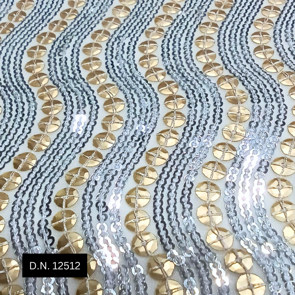 Luxury Gold Sequin Lining Fabric