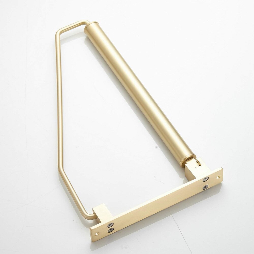 Folding Wall Mounted Clothes Hanger Rack Clothes Hook Solid Brass with Swing Arm Holder