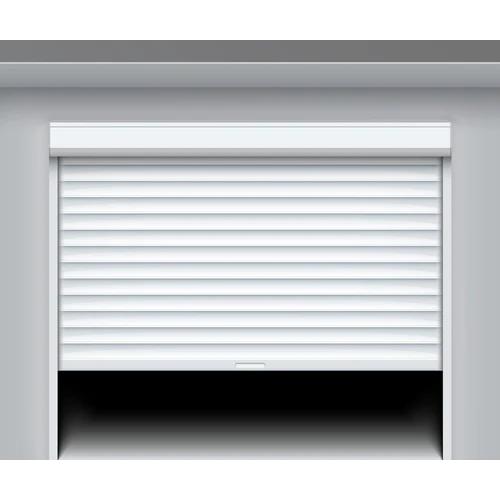 Automatic Silver Rolling Shutter - Color: White