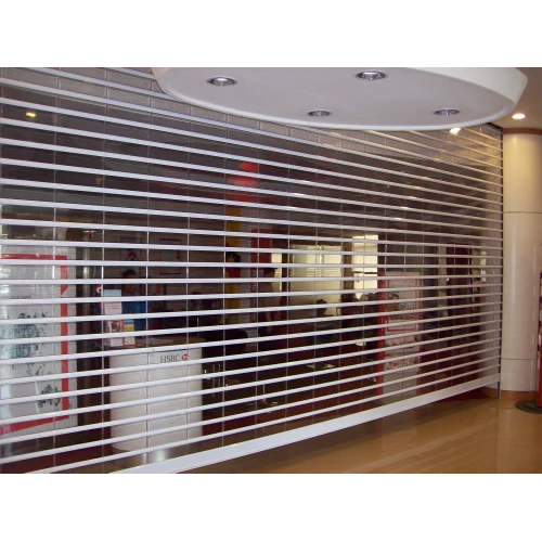 Industrial Polycarbonate Rolling Shutter - Color: White