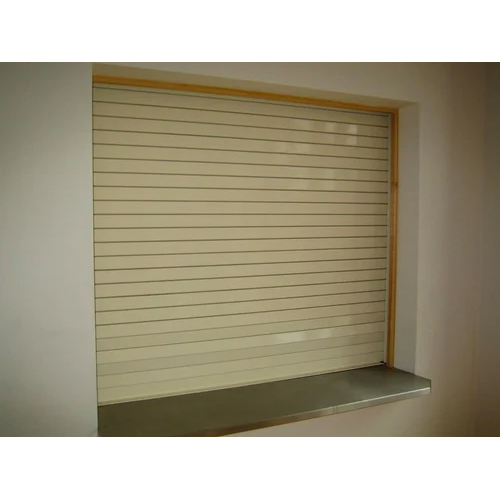 Mild Steel Fire Rolling Shutter - Color: Cream