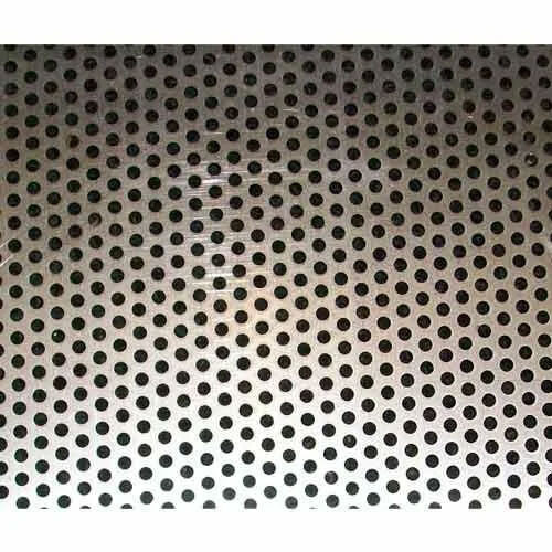 Aluminum Perforated Sheet - Color: Silver