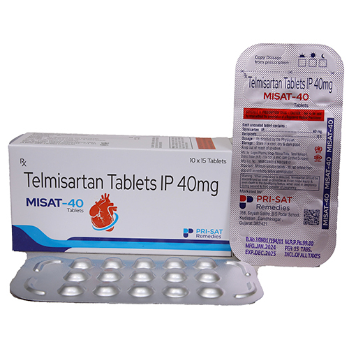 Telmisartan Tablets Ip - Active Ingredient Telmisartan, Suitable For All Individuals | Solid Tablet Form, Store In Dry Place For Optimal Effectiveness