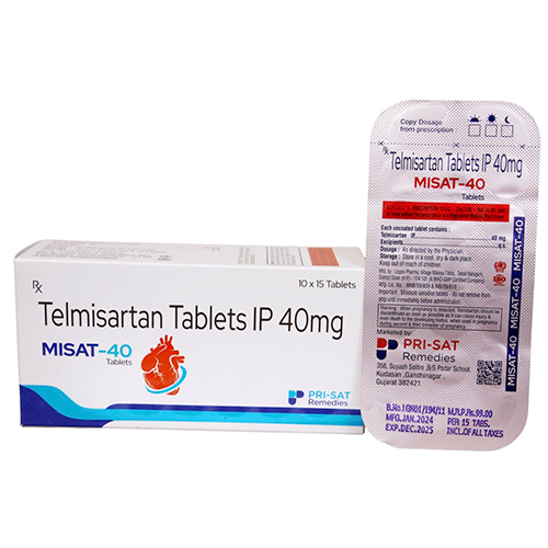 Telmisartan Tablets Ip - Active Ingredient Telmisartan, Suitable For All Individuals | Solid Tablet Form, Store In Dry Place For Optimal Effectiveness