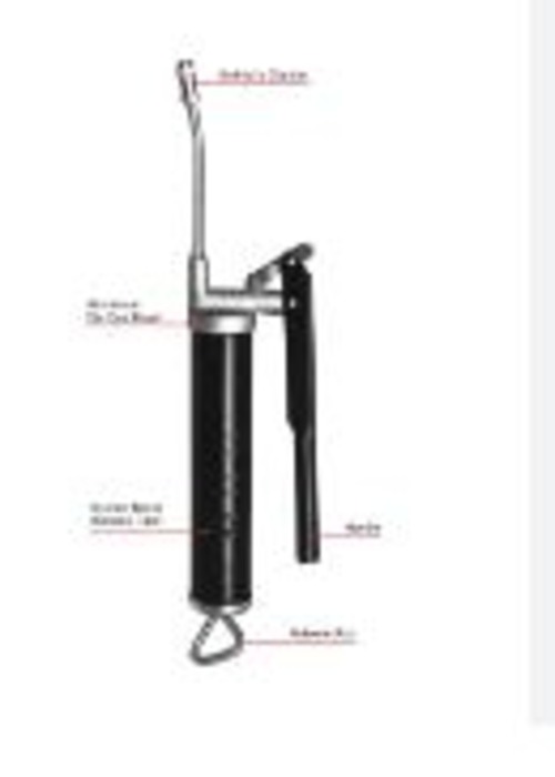 Grease Gun - Metal & Plastic, 10oz Capacity, Blue Color, 300mm Length, 0.7kg Weight | Lever-action Design For Lubricating Machinery Components