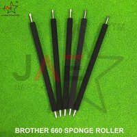 Brother 660 Sponge Roller - High-quality Material, Standard Size, Sleek Black Color | Compatible With A4 Paper For Multifunction Printers
