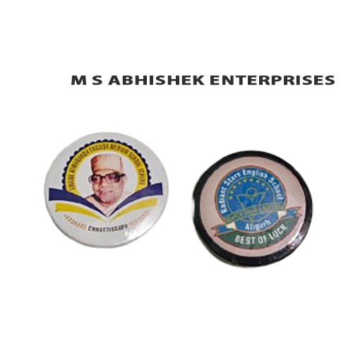 Plastic Material Mount Badge - Durable Plastic Various Sizes Available Elegant Plated Pattern Multiple Colors For Custom Branding