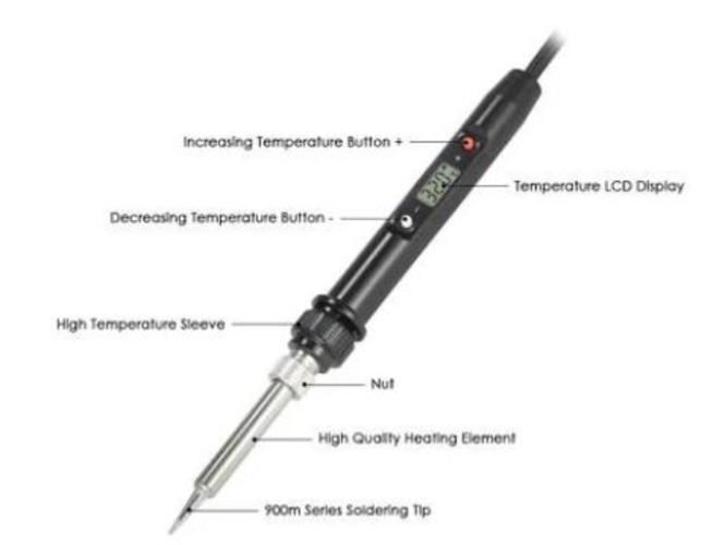 Hoki Digital Display Soldering Iron 80W With Stand