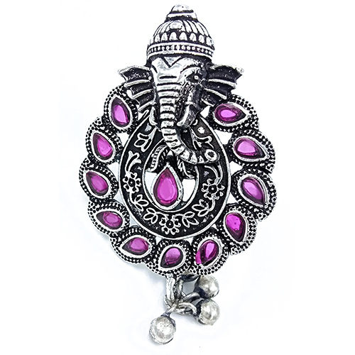 Divine Ganesh Elegance Ladies Ring - Color: Silver