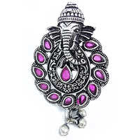 Divine Ganesh Elegance - 17.32 X 13.39 X 2.36 Inches | Silver Color, 1.5 Pound Weight, Rigid Hardness, Perfect For Anniversaries And Engagements