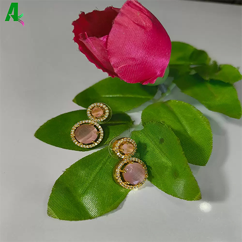 Charms Light Pink Stud Earrings