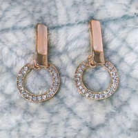 Rosegold Esme Dangler - Metal Composition, Rigid Structure, Rose Gold Color | Ideal For Anniversaries, Engagements, Weddings And Daily Wear