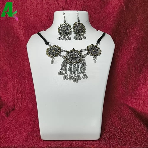 Oxidised Silver Silver Jewel Set