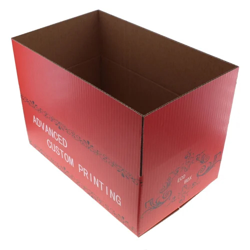 5 Ply Red Printed Corrugated Box