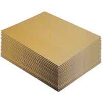 3 Ply Corrugated Packaging Sheet - 18x15 Inches | Brown Virgin Corrugated Paper, Powder Coated Both Sides, Water-resistant, Ideal For Secure Packaging