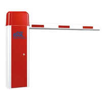 Bg108 Parking Automated Boom Gate - Color: White And Red