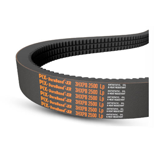 Pix-Duraband-Xr Banded Raw Edge Cogged Belts - Color: Black