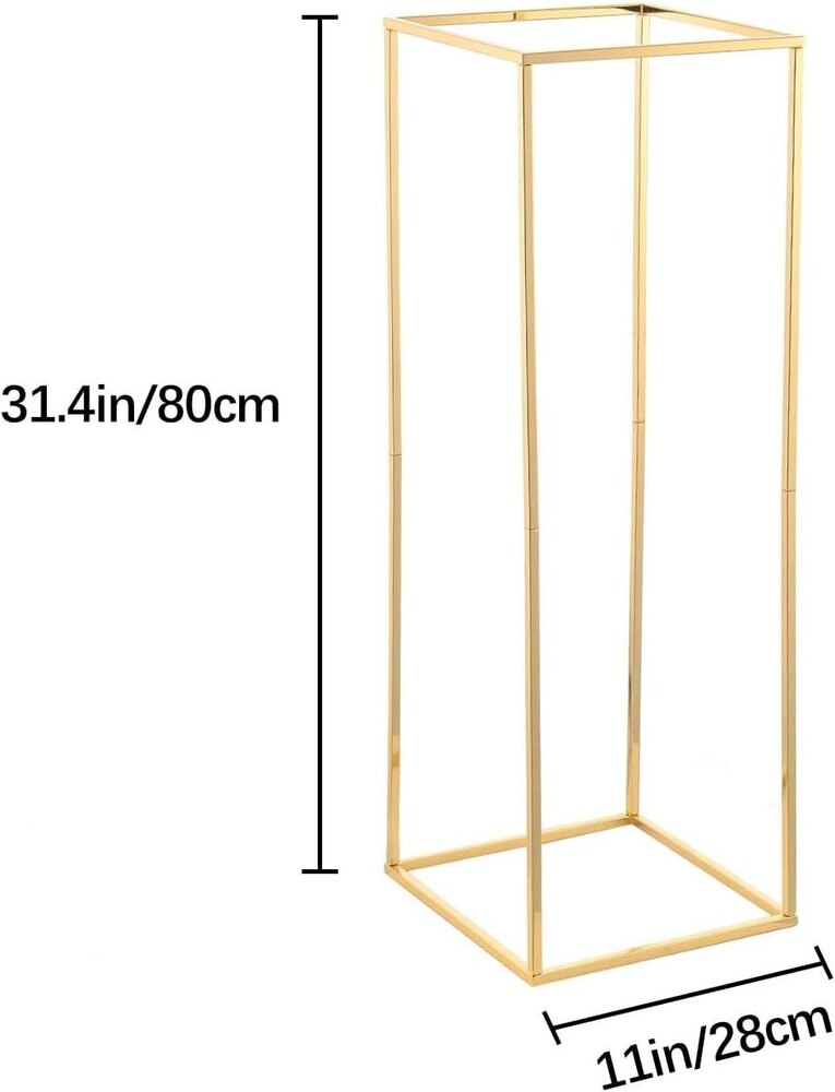 Pack of 5 Gold Wedding Flower Vase Centerpieces,31.5inches Tall Metal Flower Stand