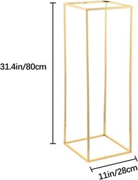 Pack of 5 Gold Wedding Flower Vase Centerpieces,31.5inches Tall Metal Flower Stand