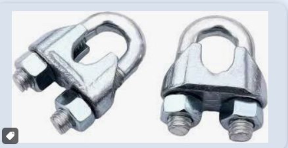 रस्सी के अंत कनेक्शनों के लिए नट के साथ 13 MM GI तार रस्सी क्लैंप