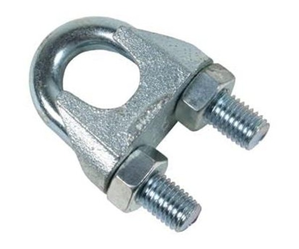 13 Mm Gi Wire Rope Clamp With Nut For Rope End Connections