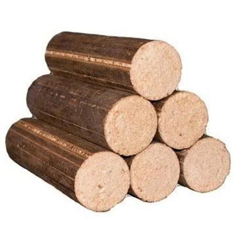 Biomass 90 Mm Briquettes - Mustard Husk & Wood | Fixed Carbon 30%-55%, Moisture 8%, Volatile Matter 38%