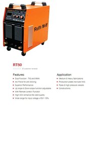 Ralli Wolf Welding Machine TIG SERIES (RT50)