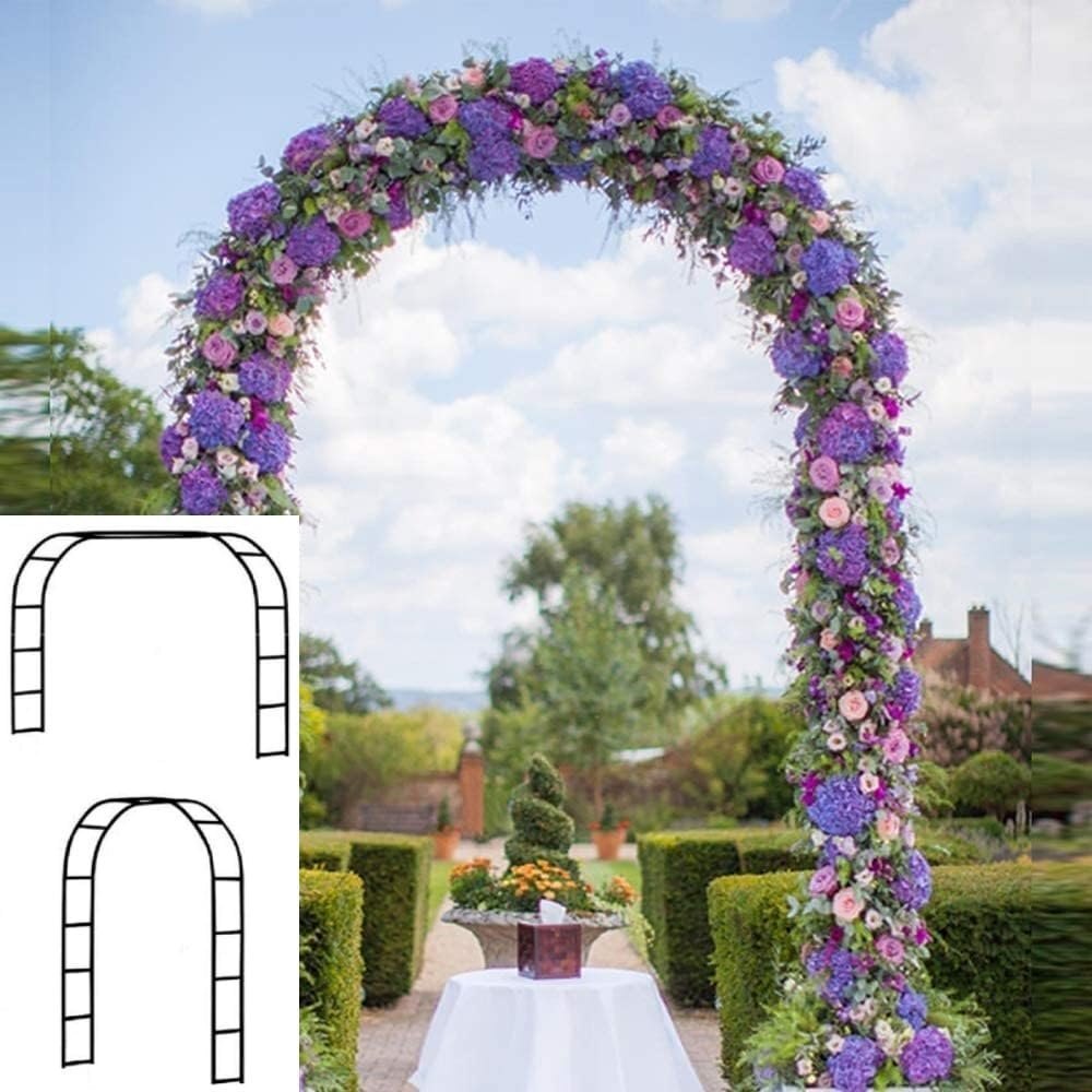 7.8ft Backdrop Stand - Balloon Arch Kit, Stable Balloon Arch Frame, Metal Wedding Arch for Wedding