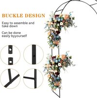 7.8ft Backdrop Stand - Balloon Arch Kit, Stable Balloon Arch Frame, Metal Wedding Arch for Wedding