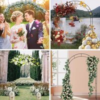 7.8ft Backdrop Stand - Balloon Arch Kit, Stable Balloon Arch Frame, Metal Wedding Arch for Wedding