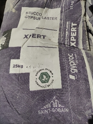 Stucco gypsum plaster