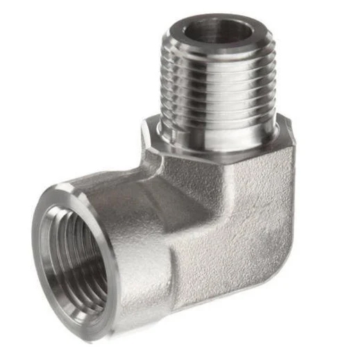 Ss Female Elbow - Stainless Steel, Sizes 1/4, 1/2, 1/8, 1, Silver Powder Coated Finish | Hot Rolled Manufacturing, Durable and Sturdy Design